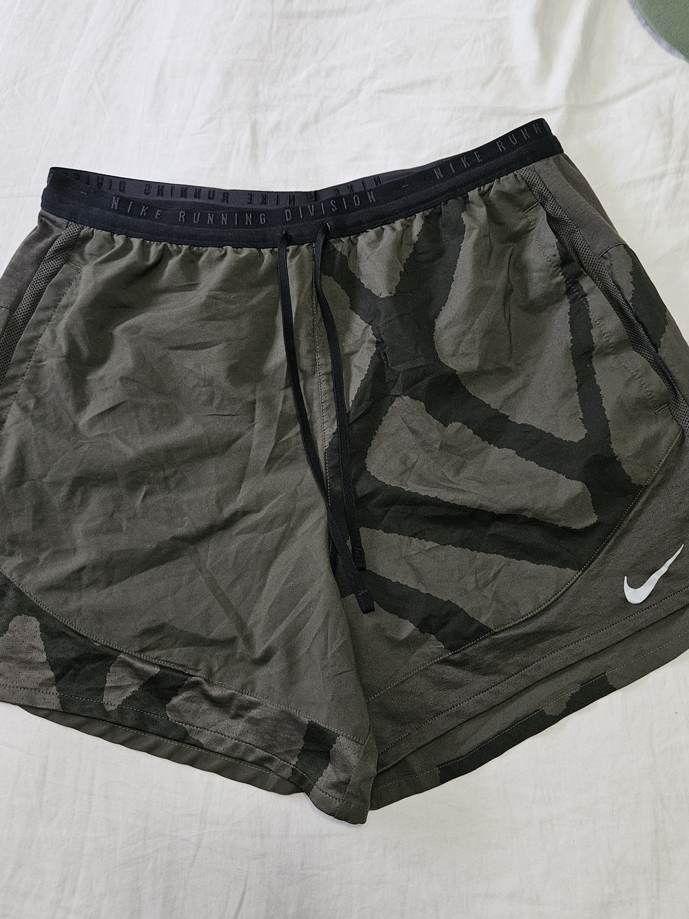 Nike Olive & Black Camo Training Shorts
